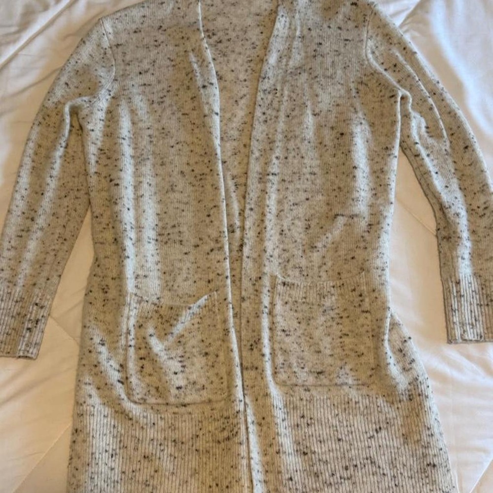 Madewell cream speckled cardigan